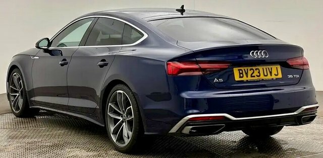 Audi A5 2.0 Tdi 35 S Line Sportback S Tronic Eu BV23UVJ Blue #3