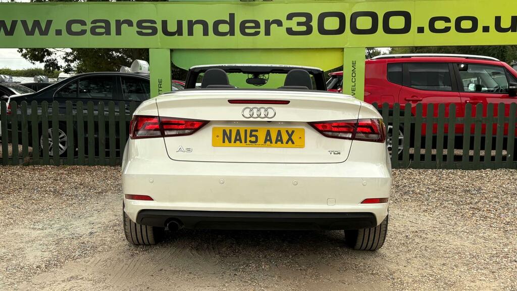 Audi A3 Cabriolet 1.6 Tdi Se Euro 6 Ss White #5