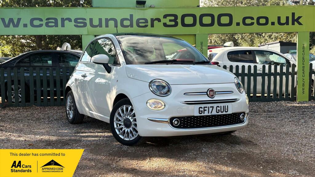 Fiat 500 1.2 Lounge Euro 6 Ss White