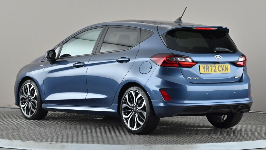 Ford Fiesta 1.0 Ecoboost Hybrid Mhev 155 St-line Vignale YR72CKN Blue #4