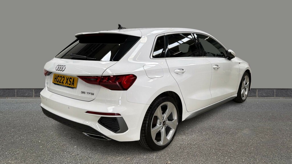 Audi A3 35 Tfsi S Line HG22XSA White #6