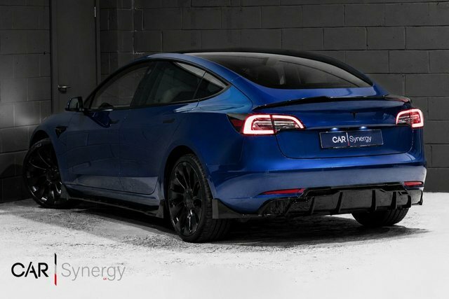 Tesla Model 3 Motor Performance Saloon GF71WFB Blue #3