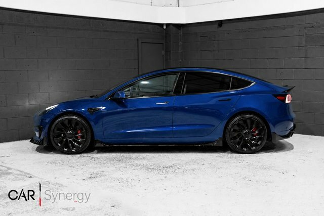 Tesla Model 3 Motor Performance Saloon GF71WFB Blue #4