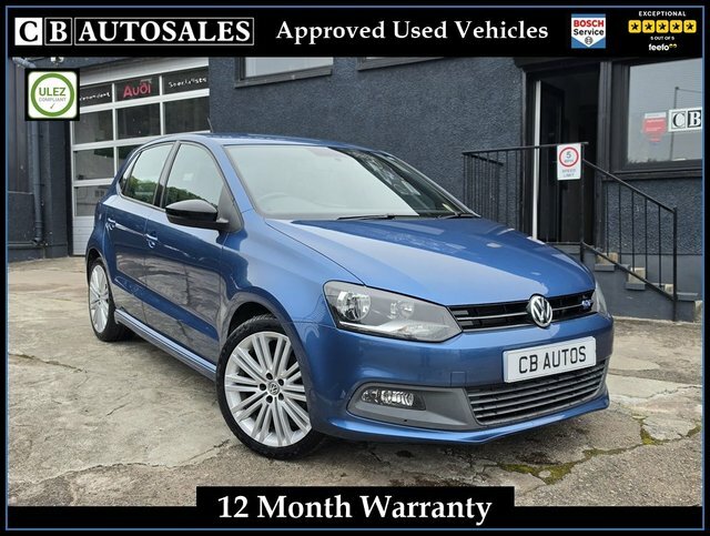 Volkswagen Polo 2015 1.4 Tsi Bluemotion Tech Act Bluegt Hatchback Blue