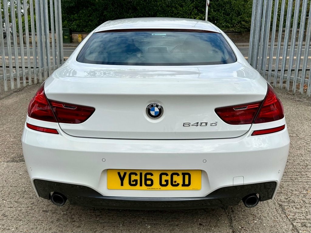 BMW 6 Series Gran Coupe 3.0 640D M Sport Saloon Euro 6 S White #6