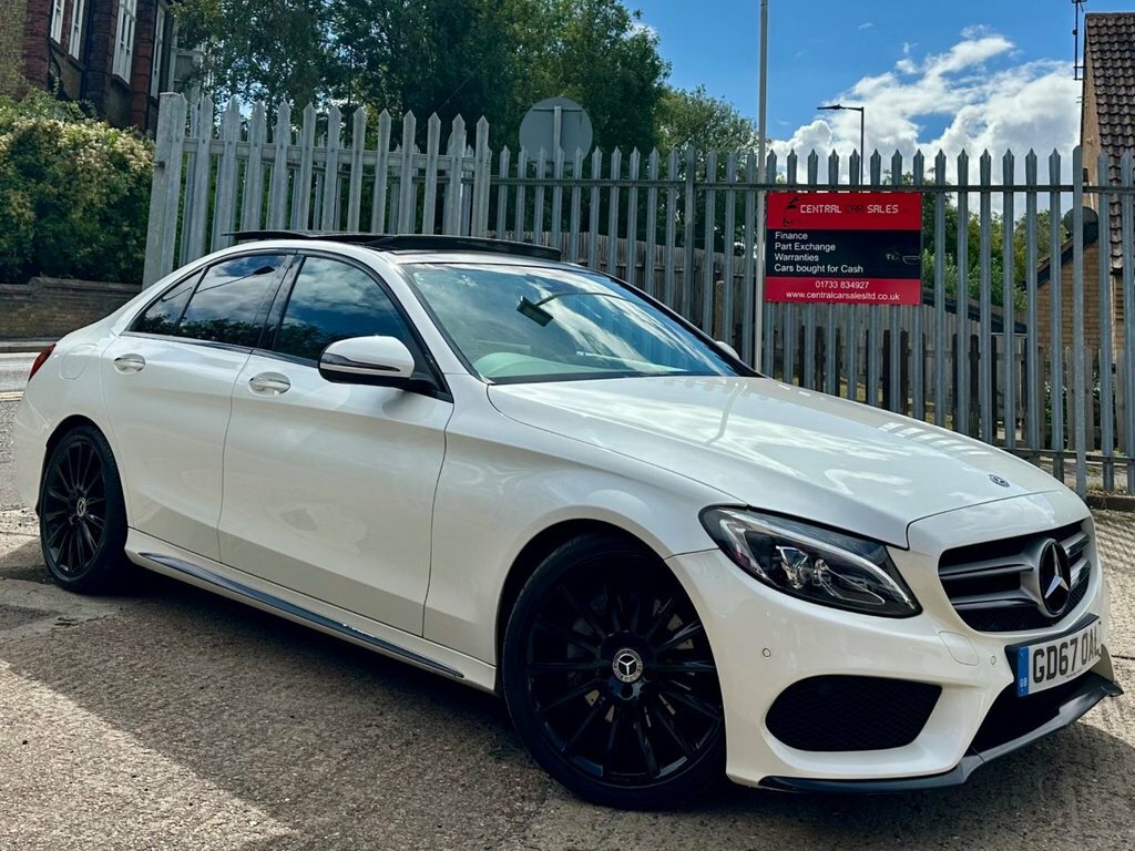 Mercedes-Benz C Class 2.1 C220d Amg Line Premium Plus Saloon Diese White