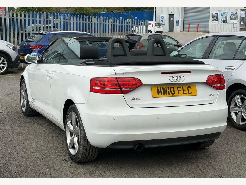 Audi A3 Cabriolet 1.6 Tdi Technik Euro 5 S S White #3