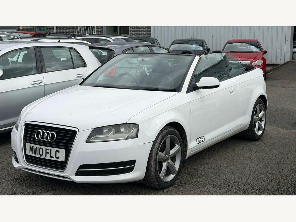 Audi A3 Cabriolet 1.6 Tdi Technik Euro 5 S S White #2