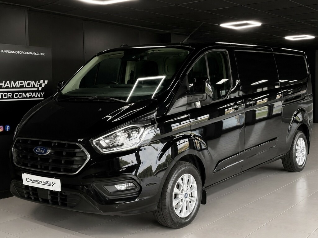 Ford Transit Custom 2.0 Transit Custom Limited Van 300 L2 2.0L Ecoblue MH23BWW Black #2