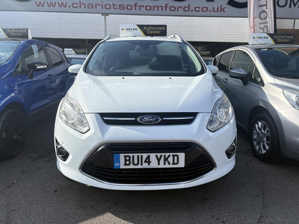 Ford Grand C-Max 1.0T Ecoboost Titanium BU14YKD White #2