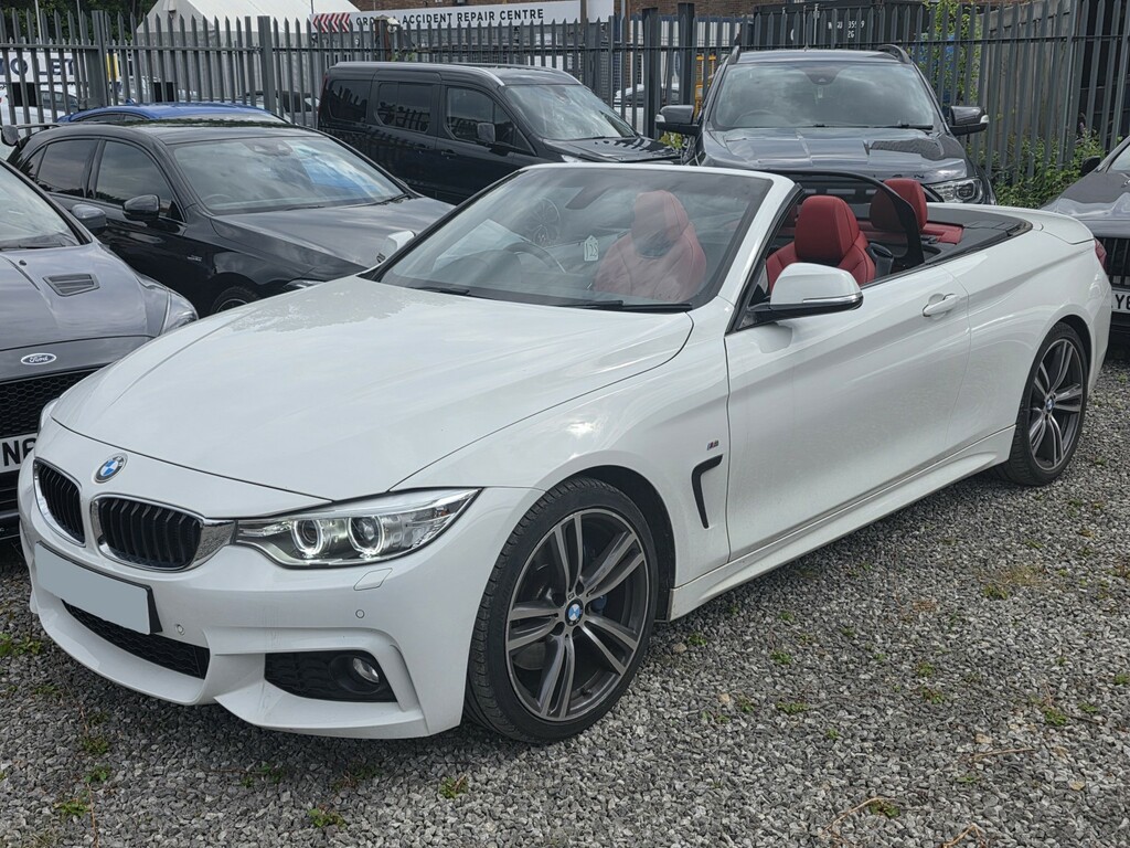 BMW 4 Series 2.0 420D M Sport Convertible - 1 Ownermperf S White
