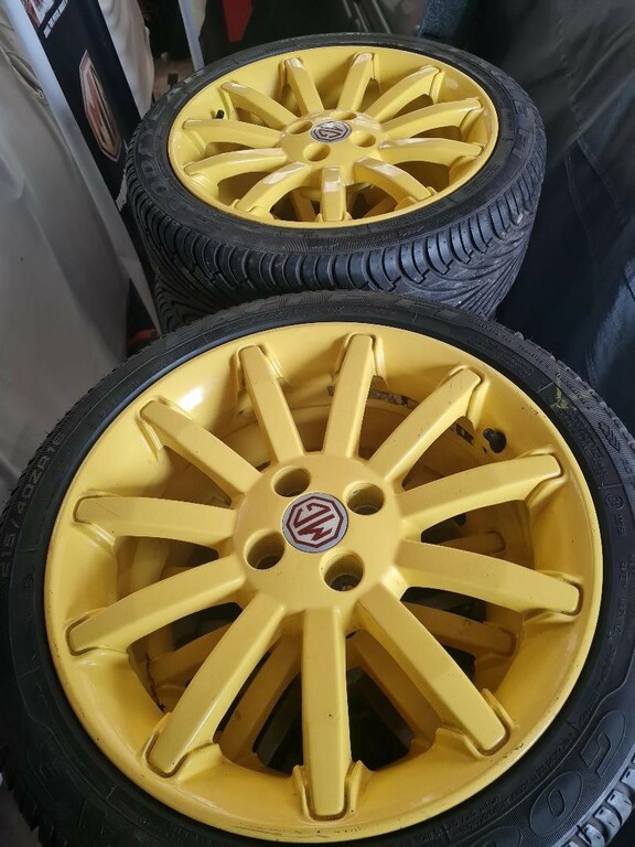MG MGTF For Sale 4 Original Yellow 16 Alloys.see Our Part 
