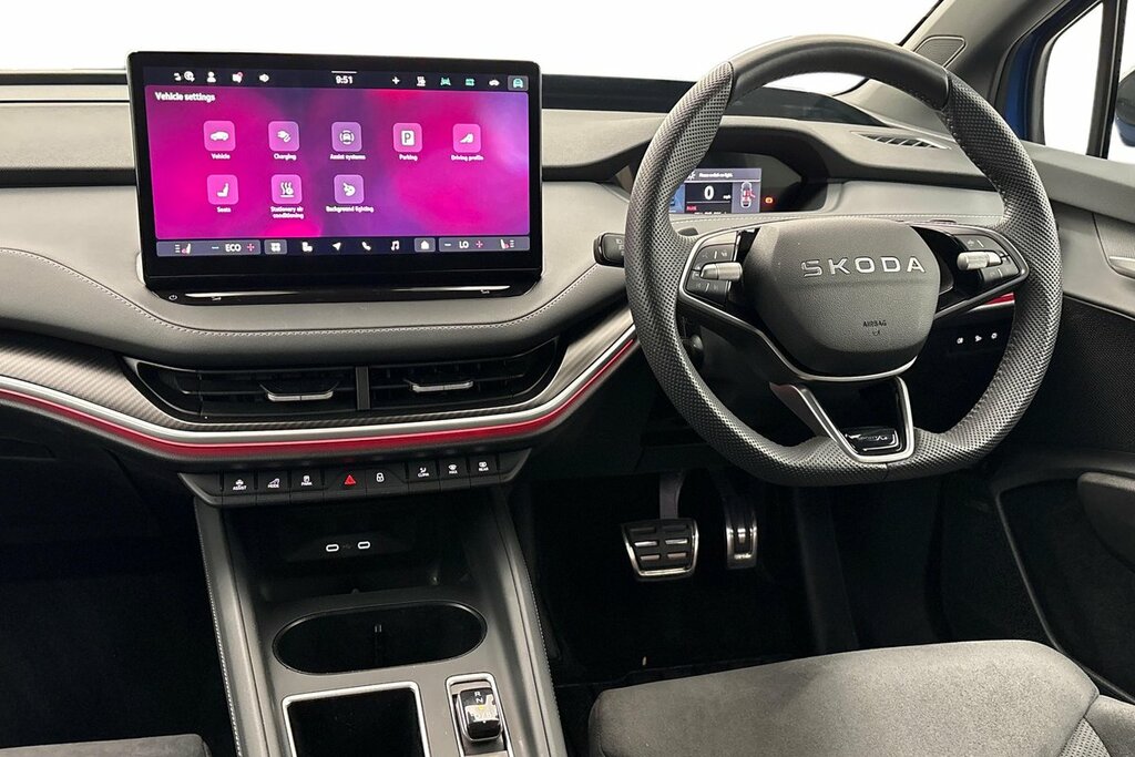 Skoda ENYAQ Sportline 85X 82 Kwh 286 Ps Single Speed 4X4 Blue #2