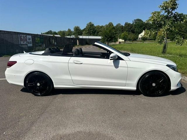 Mercedes-Benz E Class 3.0 E350d V6 Bluetec Amg Line Cabriolet KY65YUA White #5