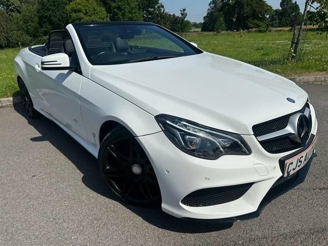 Mercedes-Benz E Class 2015 3.0 E350d V6 Bluetec Amg Line Cabriolet D White