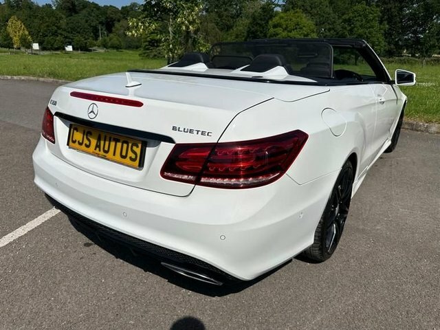 Mercedes-Benz E Class 3.0 E350d V6 Bluetec Amg Line Cabriolet KY65YUA White #6