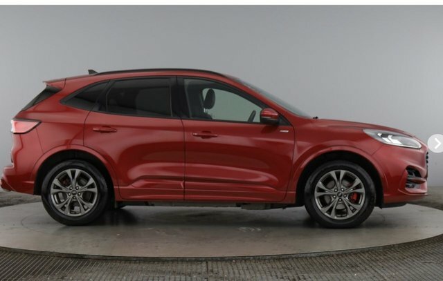 Ford Kuga 2.5 Ecoboost Duratec 14.4Kwh St-line Suv Petro AV22HXX Red #3