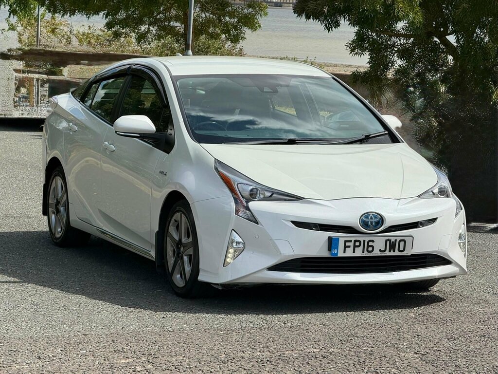 Toyota Prius 1.8 Vvt-h Excel Cvt Euro 6 Ss 15In Alloy White #5