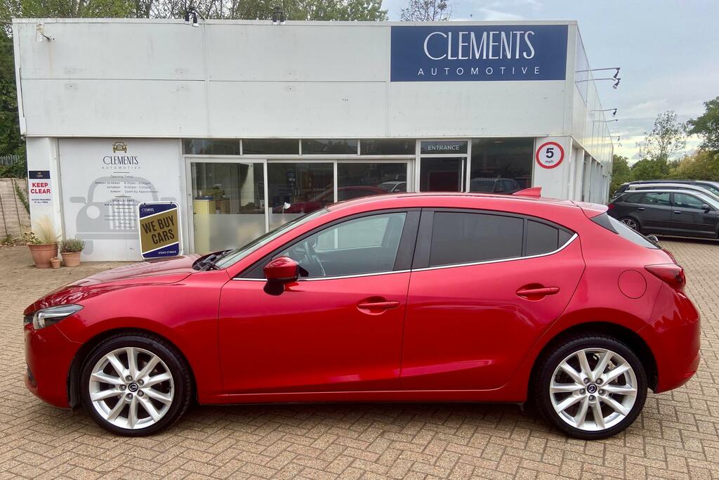 Mazda 3 2.2 Skyactiv-d Sport Nav Hatchback YE67PKA Red #2