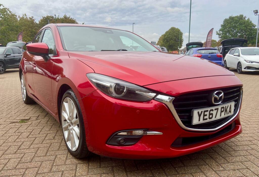 Mazda 3 2.2 Skyactiv-d Sport Nav Hatchback YE67PKA Red #3