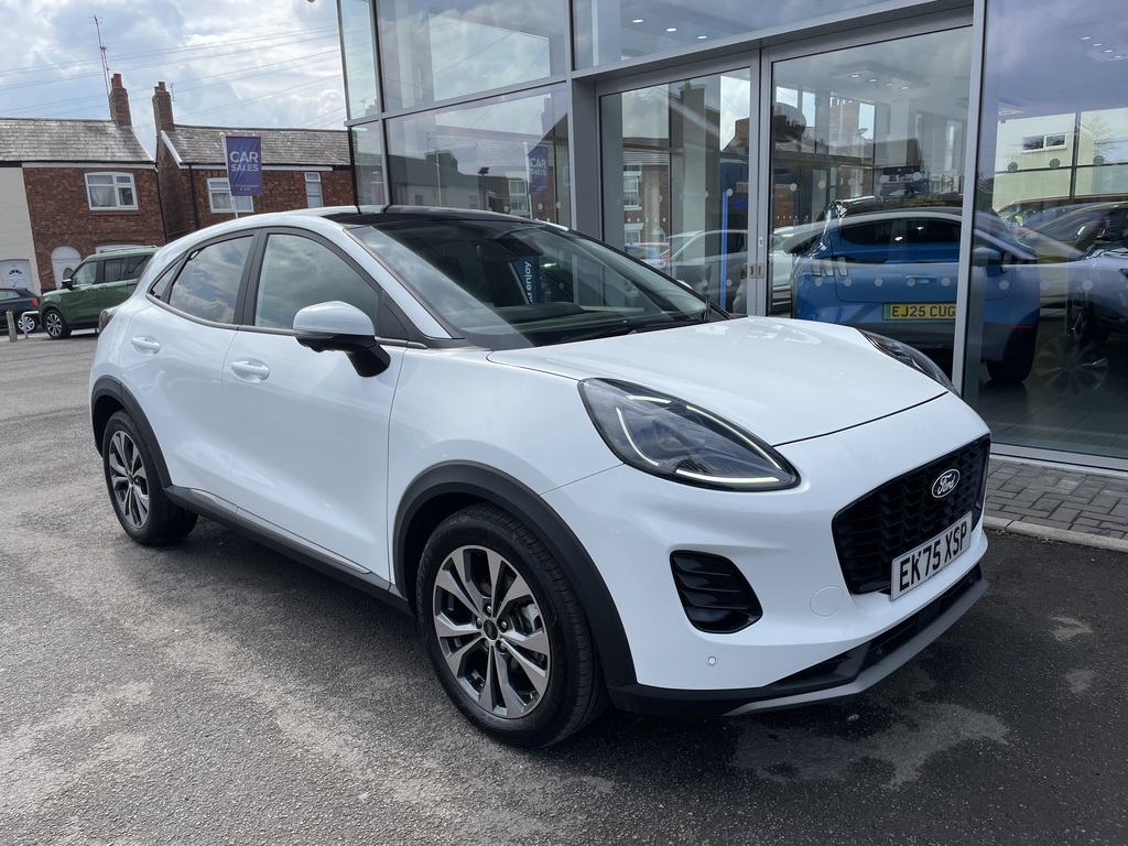 Ford Puma 1.0 Ecoboost Hybrid Mhev Titanium Dct White
