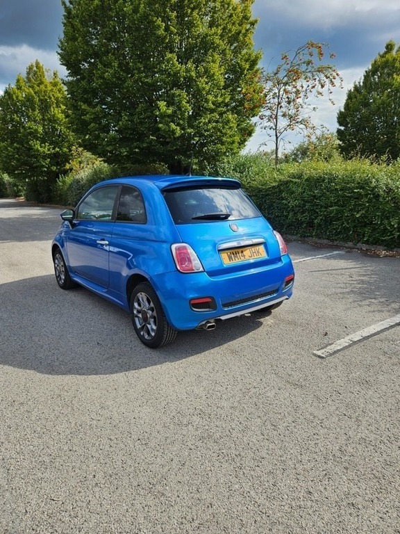 Fiat 500 S Blue #4