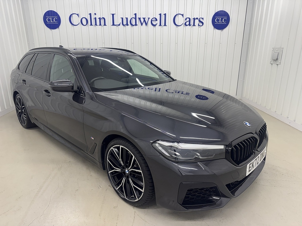 BMW 5 Series 2.0 520D Mht M Sport Touring Hybrid Ste Grey