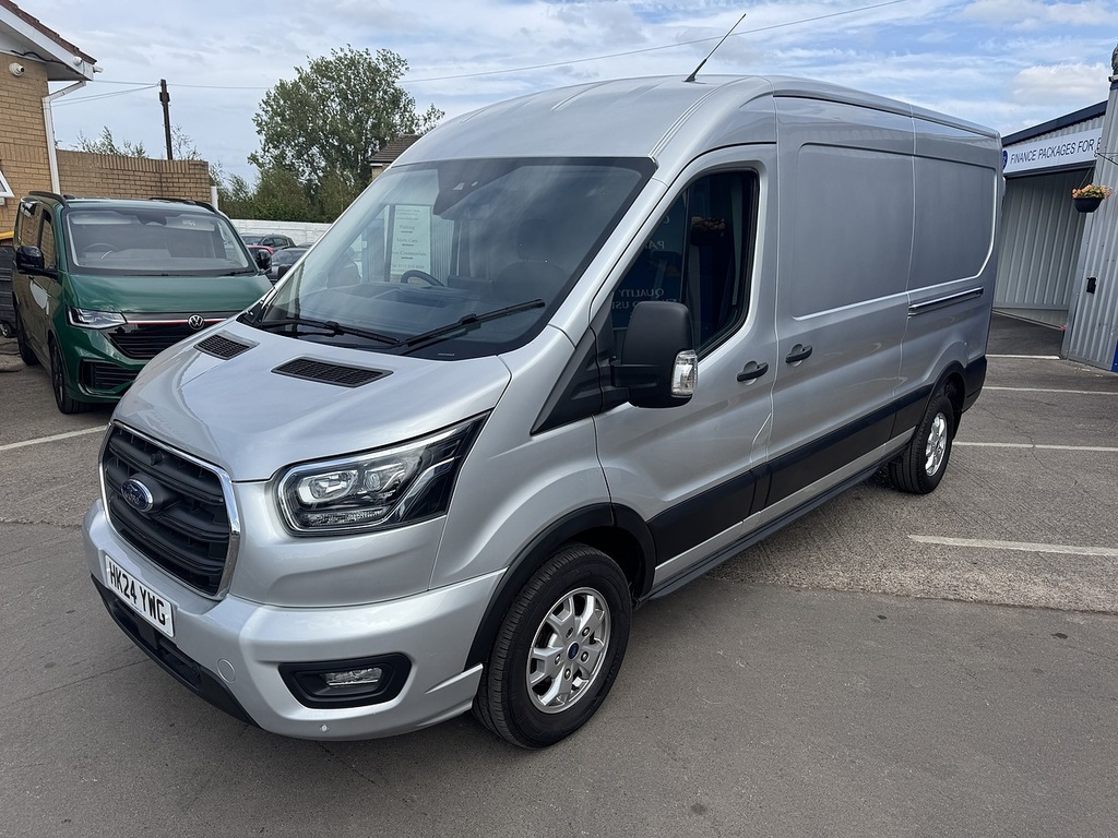 Ford Transit Custom 2.0 350 Ecoblue Limited Panel Van Manua HK24YWG Silver #3