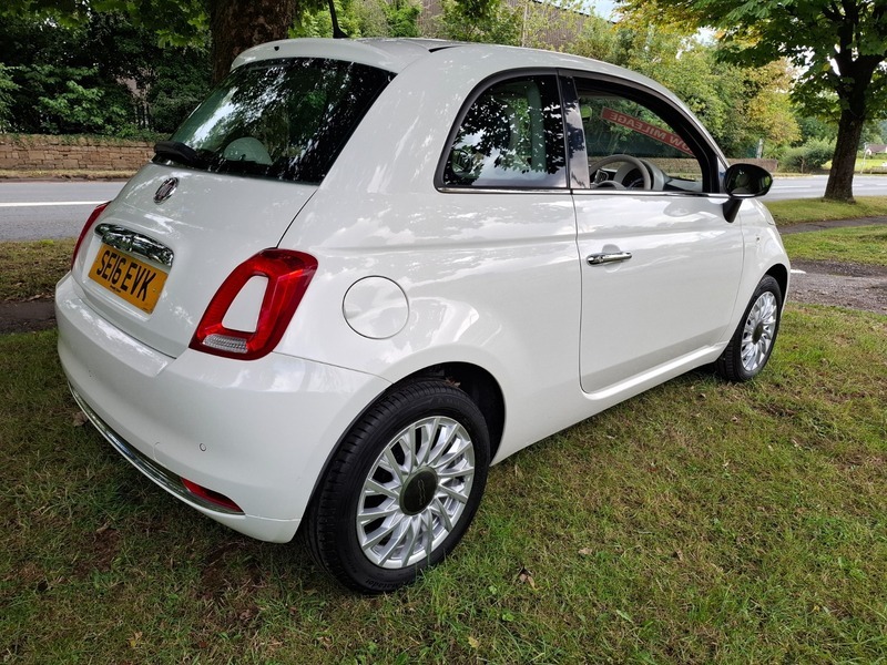 Fiat 500 Lounge White #3