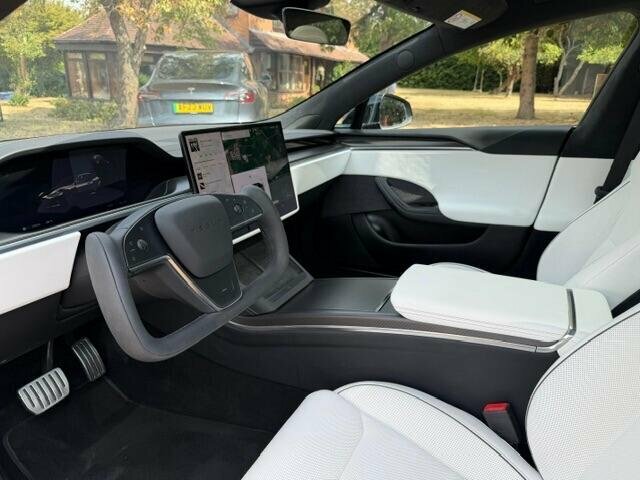 Tesla Model S Tri Motor Plaid Hatchback 4Wde White #7