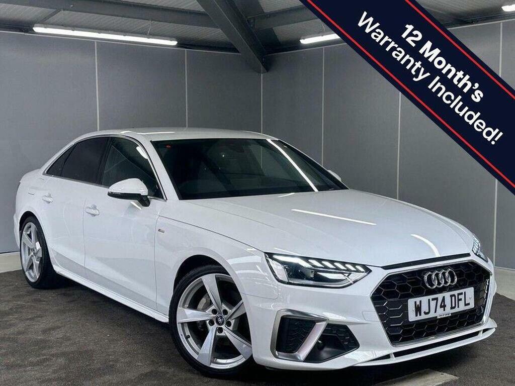 Audi A4 2.0 Tfsi 40 S Line S Tronic Euro 6 Ss White