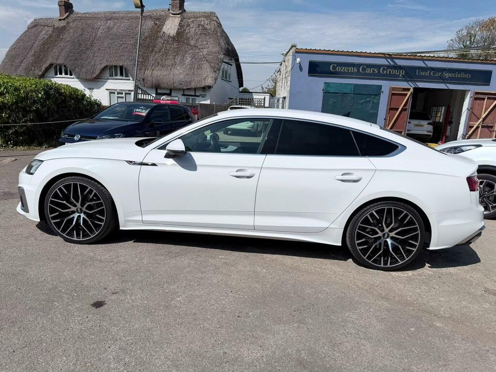 Audi A5 Hatchback 2.0 Tdi 40 S Line Sportback S Tronic Qua NM21KRJ White #6