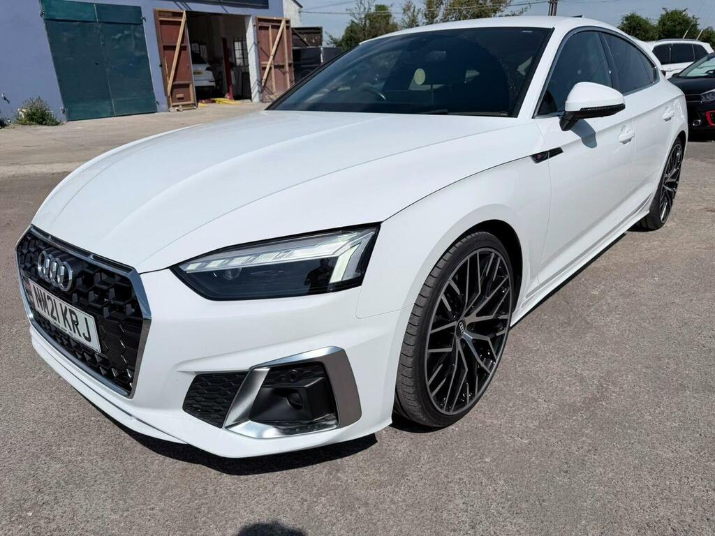 Audi A5 Hatchback 2.0 Tdi 40 S Line Sportback S Tronic Qua NM21KRJ White #4