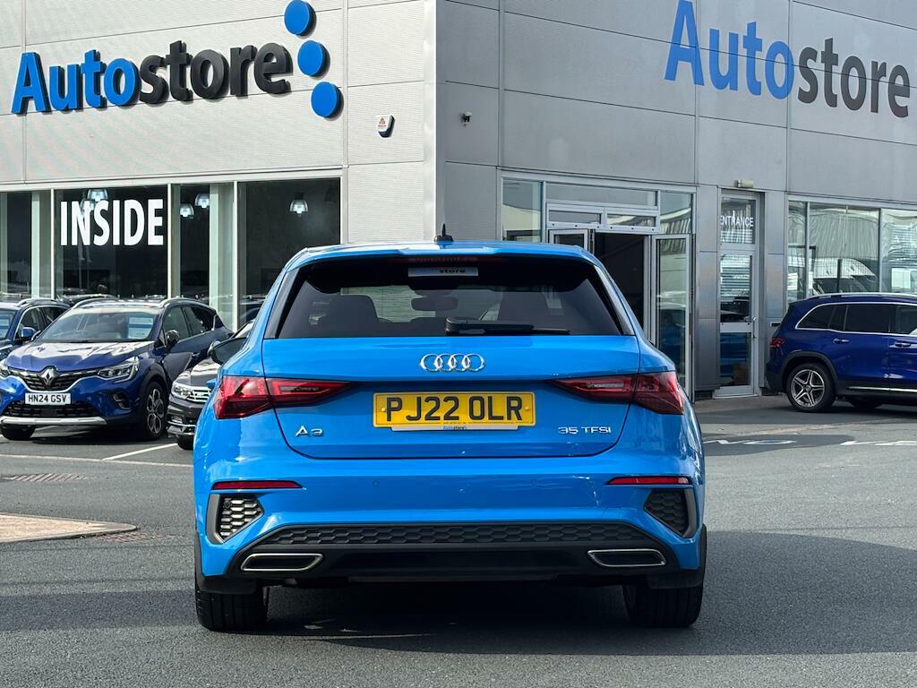 Audi A3 1.5 Tfsi 35 S Line Sportback S Tronic Euro 6 Ss PJ22OLR Blue #6