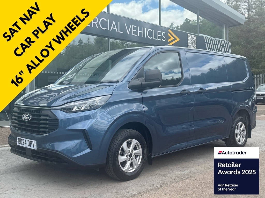 Ford Transit Custom 280 Ecoblue Trend 136Ps With Air Con, Lane Assist Blue