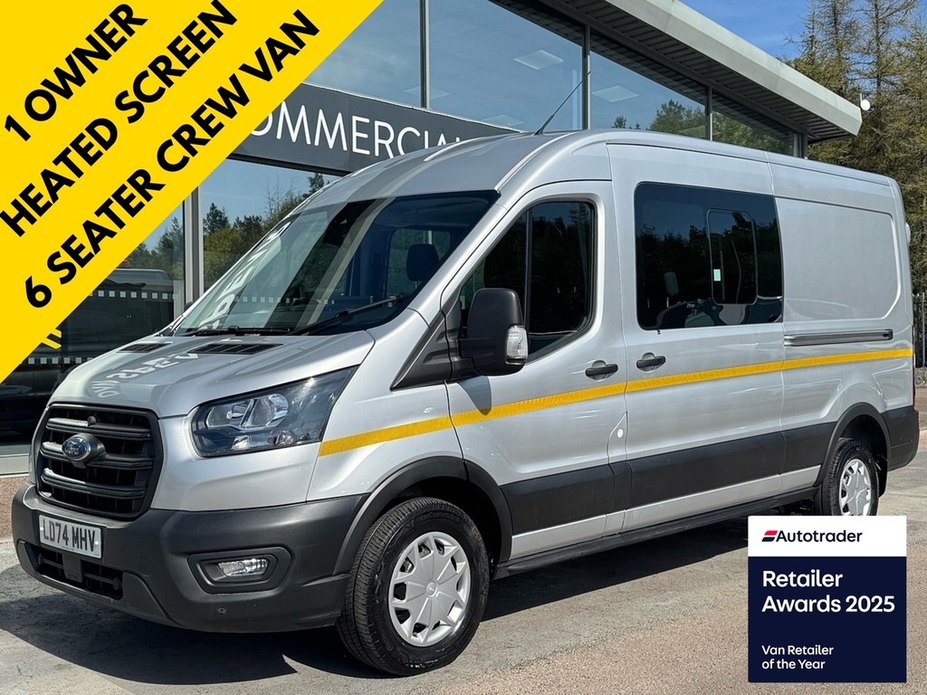 Ford Transit Custom Tdci 130Ps 350 Trend L3 H2 Lwb 6 Seat Crew With Ai Silver