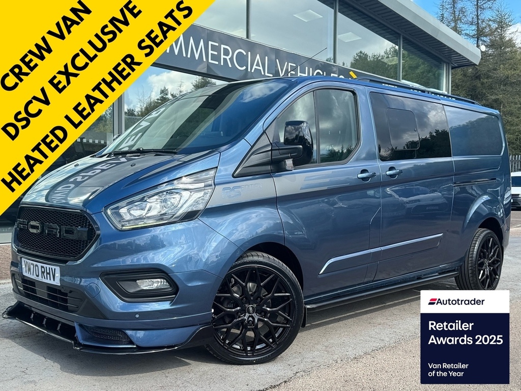 Ford Transit Custom 320 Ecoblue Limited L2 6 Seat Kombi Crew With Dscv Blue