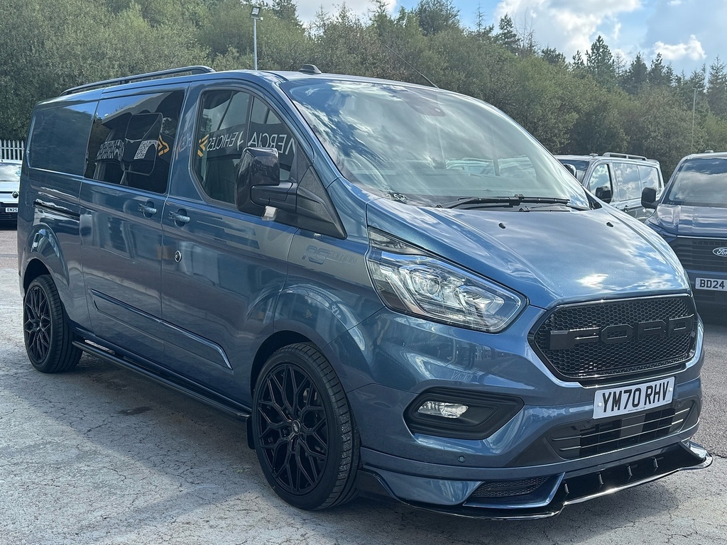 Ford Transit Custom 320 Ecoblue Limited L2 6 Seat Kombi Crew With Dscv YM70RHV Blue #3