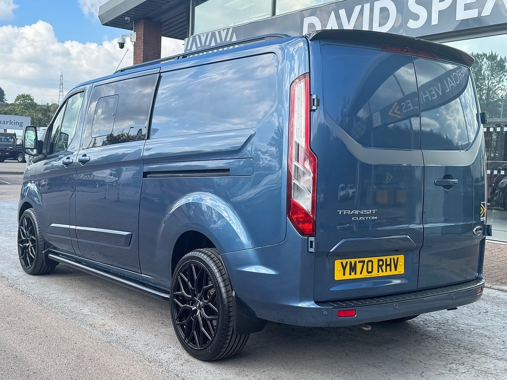 Ford Transit Custom 320 Ecoblue Limited L2 6 Seat Kombi Crew With Dscv YM70RHV Blue #4
