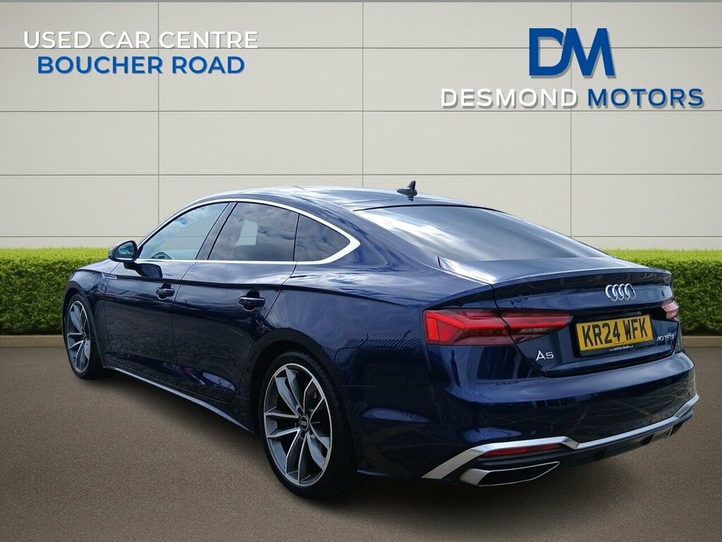 Audi A5 S Line Sportback 40 Tfsi Mhev S-a KR24WKF Blue #2