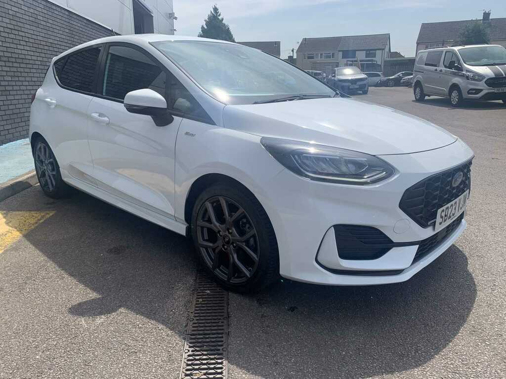 Ford Fiesta St-line Turbo SD23VJM White #3
