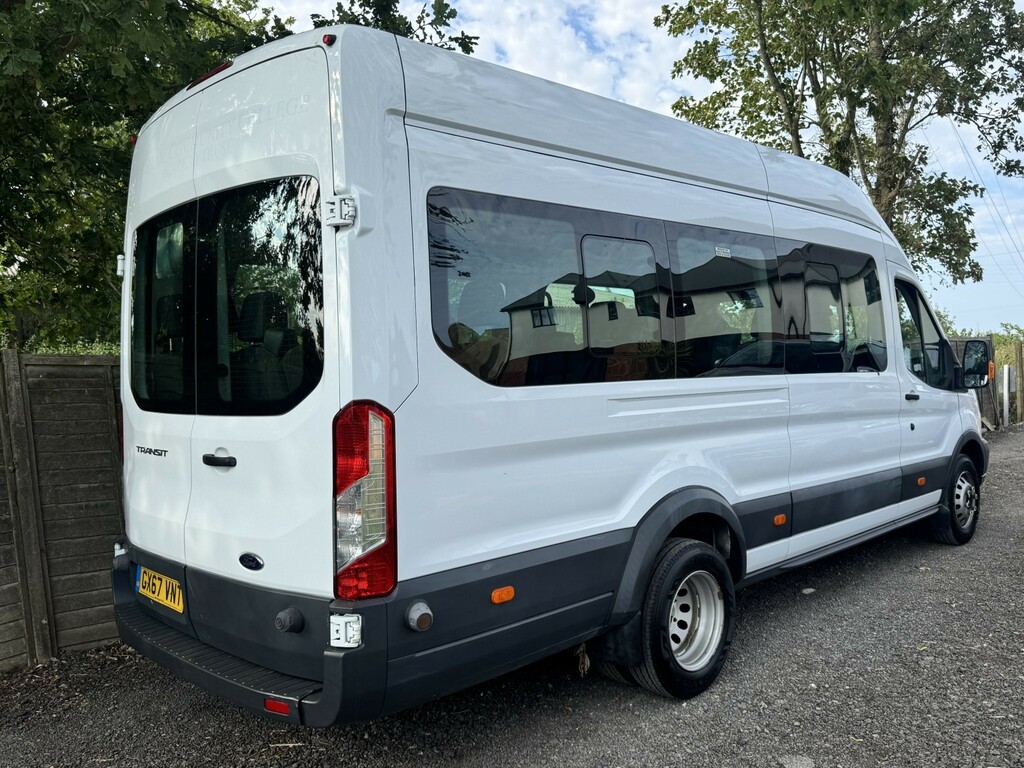 Ford Transit Custom Minibus 2.2 Tdci 460 Hdt 201767 White #3