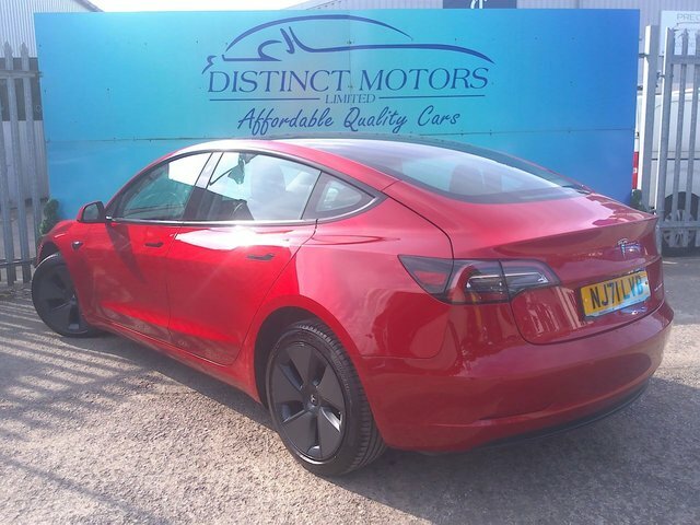Tesla Model 3 Motor Long Range Saloon NJ71VLB Red #4