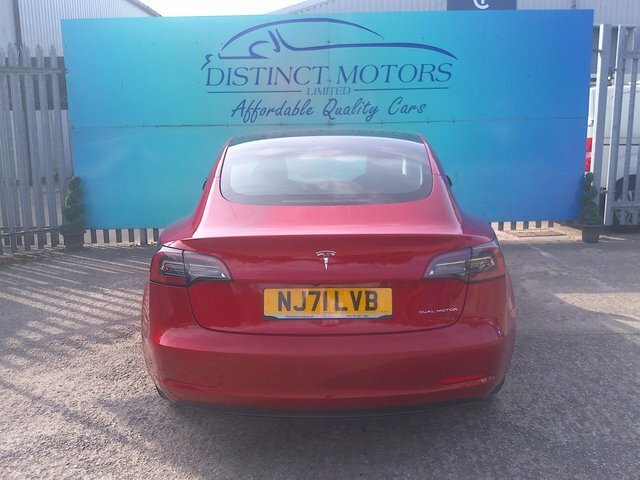 Tesla Model 3 Motor Long Range Saloon NJ71VLB Red #5