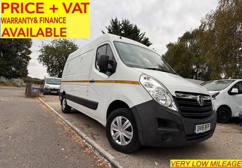 Vauxhall Movano 2.3 Cdti 3500 Fwd L2 H2 Mwb Only 54,000 Miles White