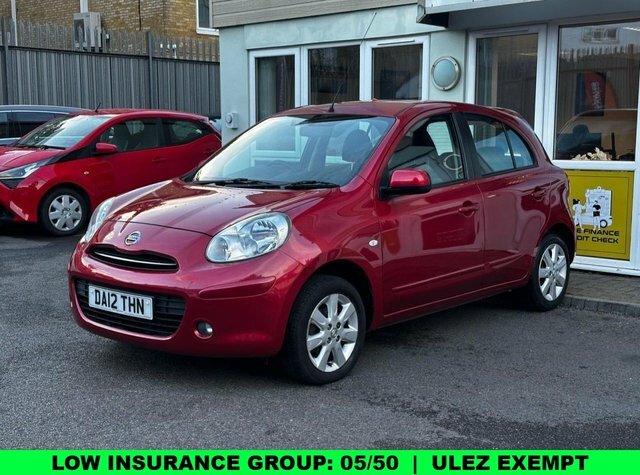 Nissan Micra 1.2 12V Acenta Hatchback Euro 5 Red #3