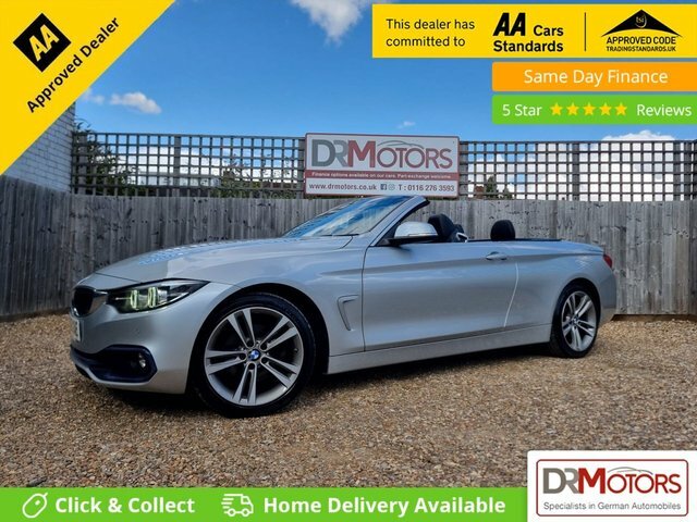 BMW 4 Series 2.0 420D Sport Convertible Euro Silver