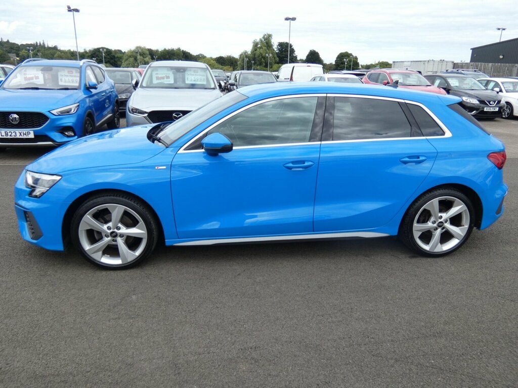 Audi A3 1.5 Tfsi 35 S Line Sportback Eur SN23MSL Blue #6