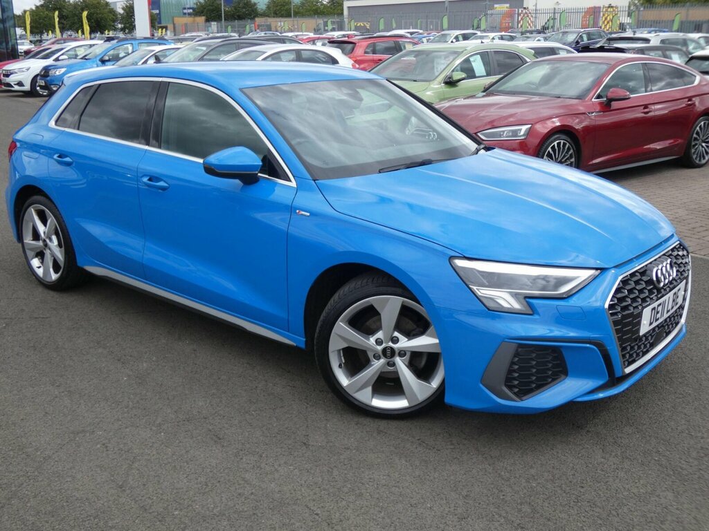 Audi A3 1.5 Tfsi 35 S Line Sportback Eur SN23MSL Blue #5