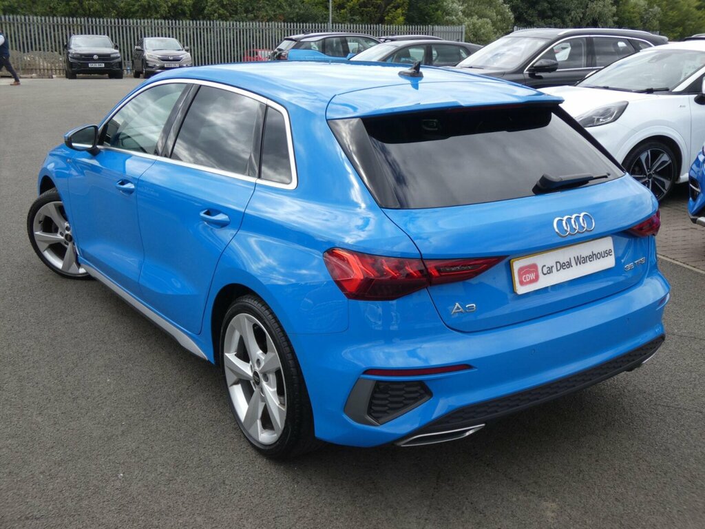 Audi A3 1.5 Tfsi 35 S Line Sportback Eur SN23MSL Blue #4